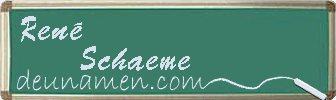 René Schaeme Visitenkarte